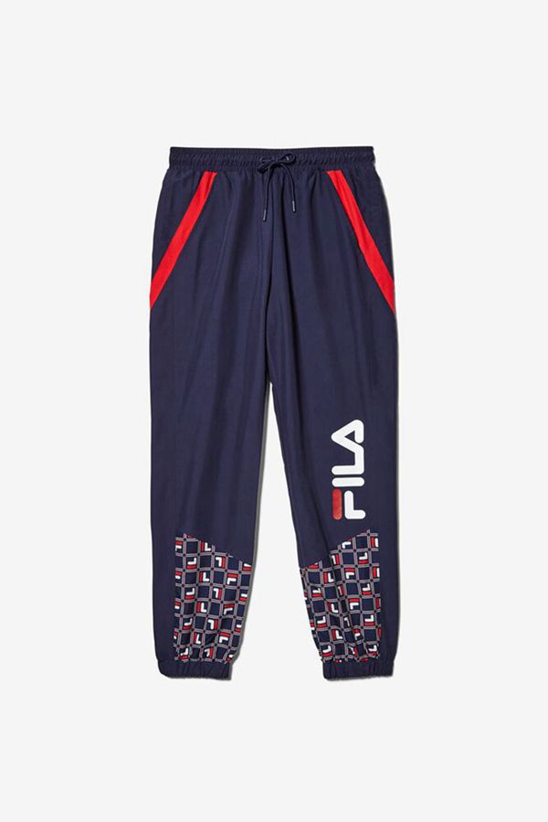 Pantalones Fila Hombre Azul Marino / Rojas / Blancas - Van Sant - España 316789EGZ